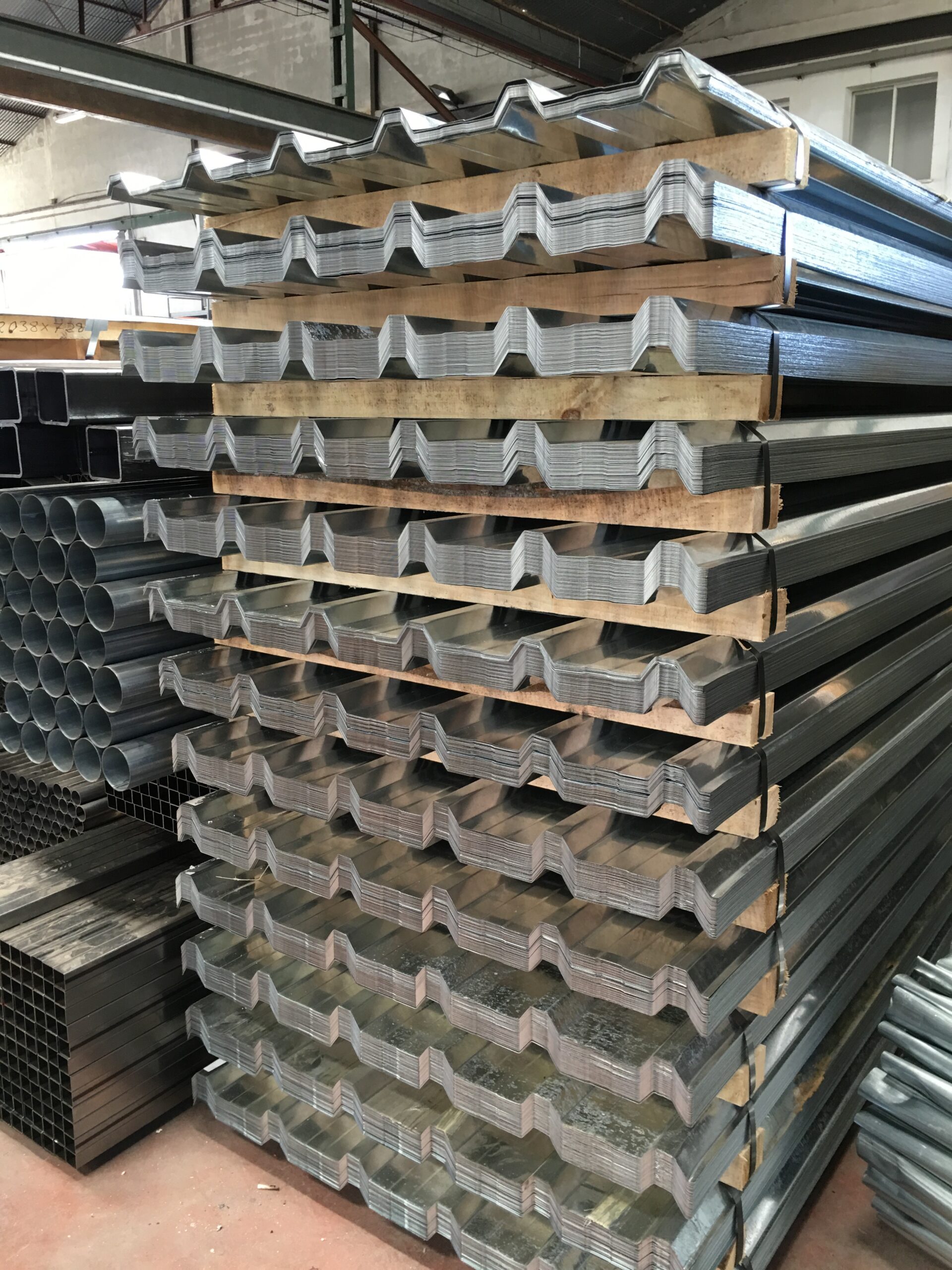 Chapa Trapezoidal / Minionda Galvanizada (2ª Calidad)